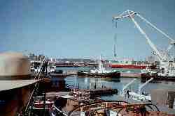 Durban Harbor on the Indian Ocean